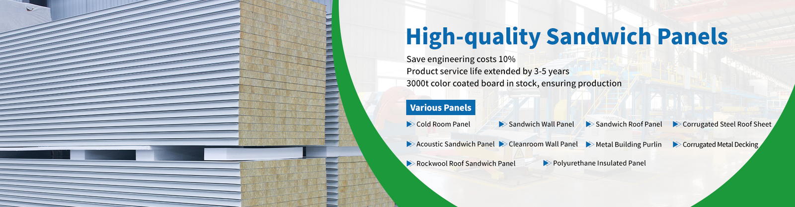 Painéis-sandwich de PU