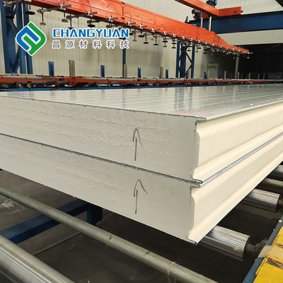 Painel de sanduíche avaliado 150/200/250mm do fogo do painel do plutônio do armazenamento frio de Changyuan