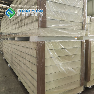 Painel de sanduíche avaliado 150/200/250mm do fogo do painel do plutônio do armazenamento frio de Changyuan