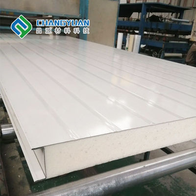 dois painéis de sanduíche do revestimento do uso do telhado dos painéis de sanduíche da isolação das camadas