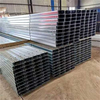 C & Z purlins e travessas e postes e perfil de aço galvanizado com comprimento personalizável e acabamento resistente à corrosão para aplicações estruturais