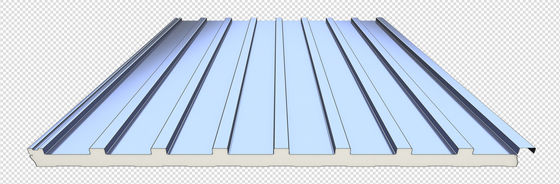 Estrutura de Sanduíche Retardante de Fogo Painel de Sanduíche de PU com classificação de incêndio B1/B2 Painéis de parede grande