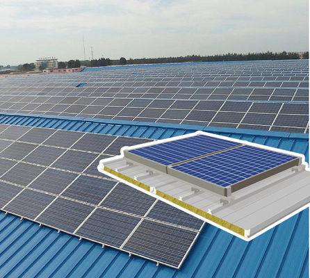 Vidro PU Painel de telhado fotovoltaico de núcleo de lã largura 1000 mm para estruturas resistentes às intempéries