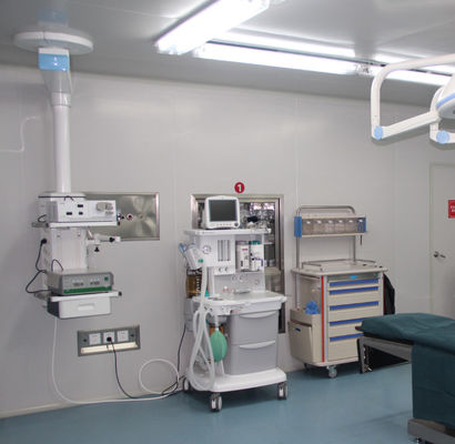 Painel de parede de sala limpa resistente à umidade, à prova de fogo e durável, com fácil instalação de parafusos/aderentes