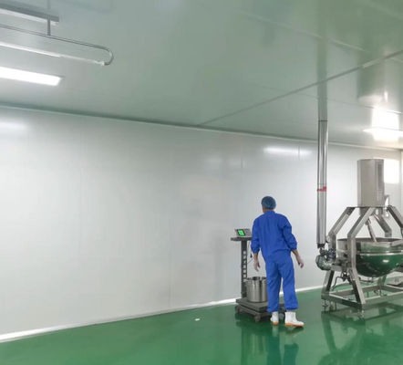 Painel de parede de sala limpa à prova d'água Personalizável e 50/75/100mm Especificações de espessura