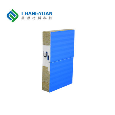 Painéis de parede resistentes ao fogo de 75 mm de lã de rocha, solução perfeita para isolamento de edifícios