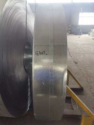 Construção de metal galvanizado mergulhado a quente com comprimento personalizável e revestimento de 40-275g Zn para durabilidade superior