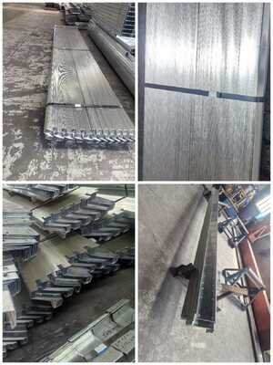 Decking Metálico Corrugado de Alta Resistência à Corrosão com Capacidade de Carga Até 500 Kg/m² e Espessura de 0,7mm a 1,5mm para Suporte Estrutural